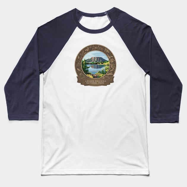 Lassen Volcanic NP Baseball T-Shirt by Perspektiva